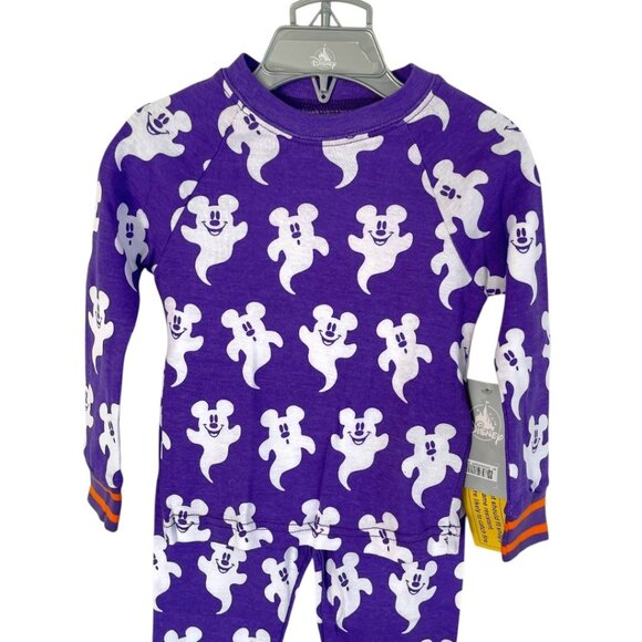 Disney Store Mickey Mouse Ghost Halloween PJ Pals Pajamas for Kids Size 2 - Picture 5 of 9